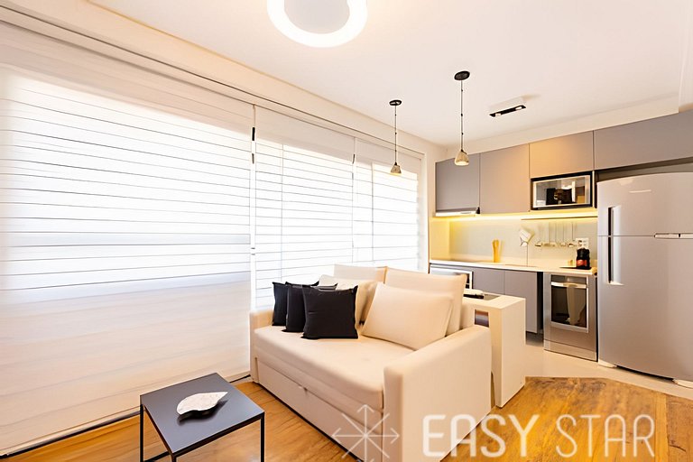 Easy Star - Belo apartamento 1 dorm. C/Vaga na Vila Madalena