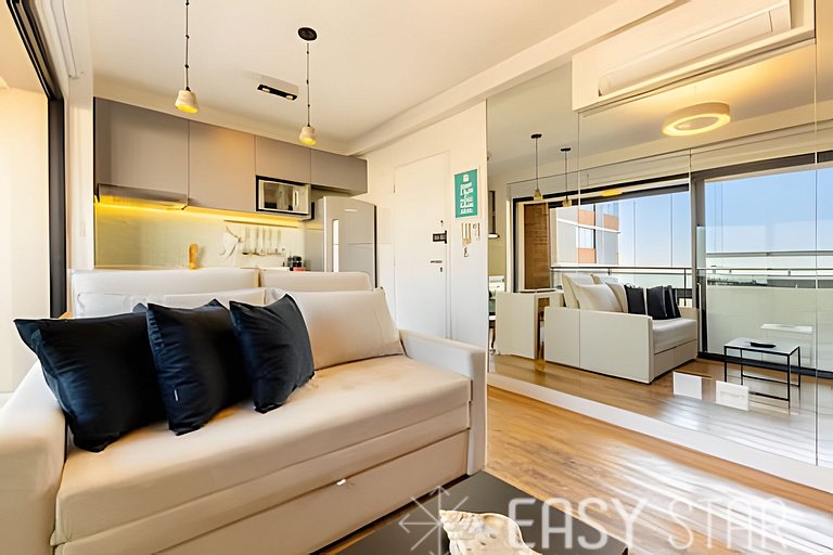 Easy Star - Belo apartamento 1 dorm. C/Vaga na Vila Madalena