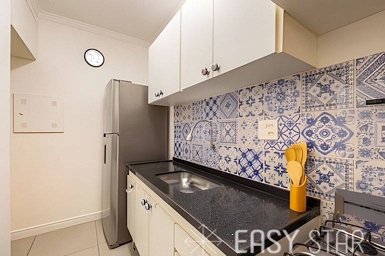 Easy Star - Charmoso apto 2 dorms ao lado da Av. Paulista -