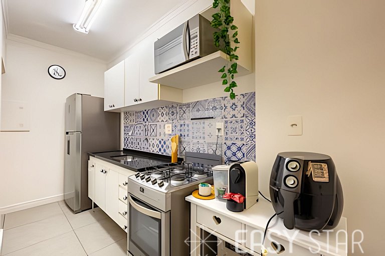 Easy Star - Charmoso apto 2 dorms ao lado da Av. Paulista -