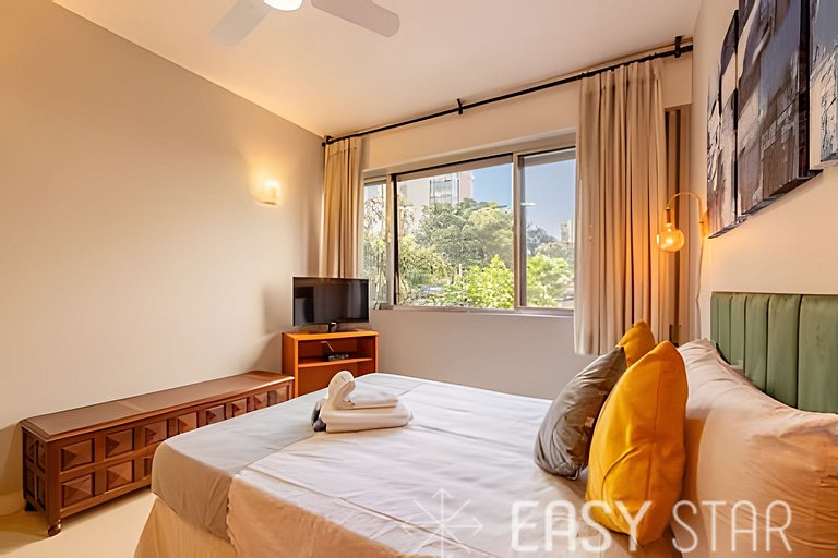 Easy Star - Charmoso apto 2 dorms ao lado da Av. Paulista -