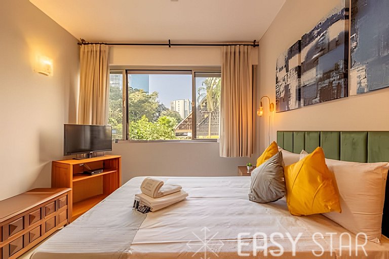 Easy Star - Charmoso apto 2 dorms ao lado da Av. Paulista -