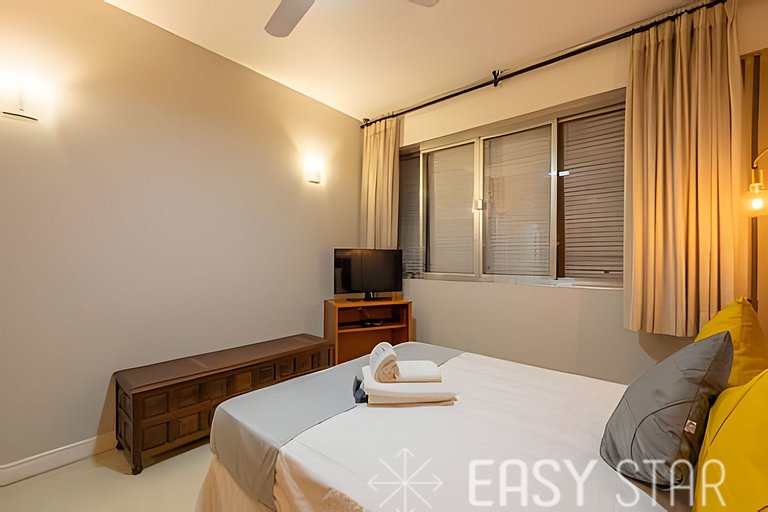 Easy Star - Charmoso apto 2 dorms ao lado da Av. Paulista -