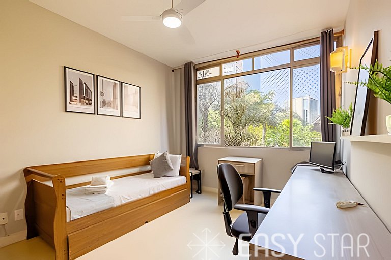 Easy Star - Charmoso apto 2 dorms ao lado da Av. Paulista -