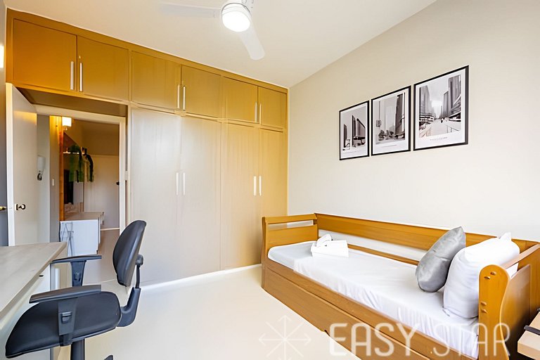Easy Star - Charmoso apto 2 dorms ao lado da Av. Paulista -