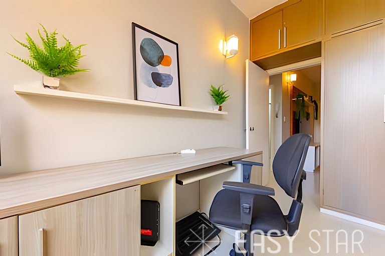Easy Star - Charmoso apto 2 dorms ao lado da Av. Paulista -