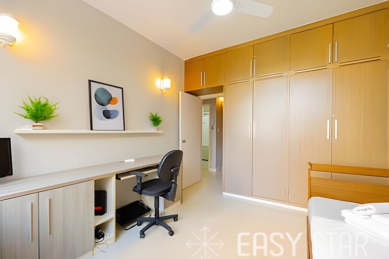 Easy Star - Charmoso apto 2 dorms ao lado da Av. Paulista -