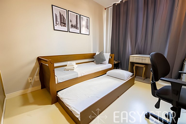 Easy Star - Charmoso apto 2 dorms ao lado da Av. Paulista -