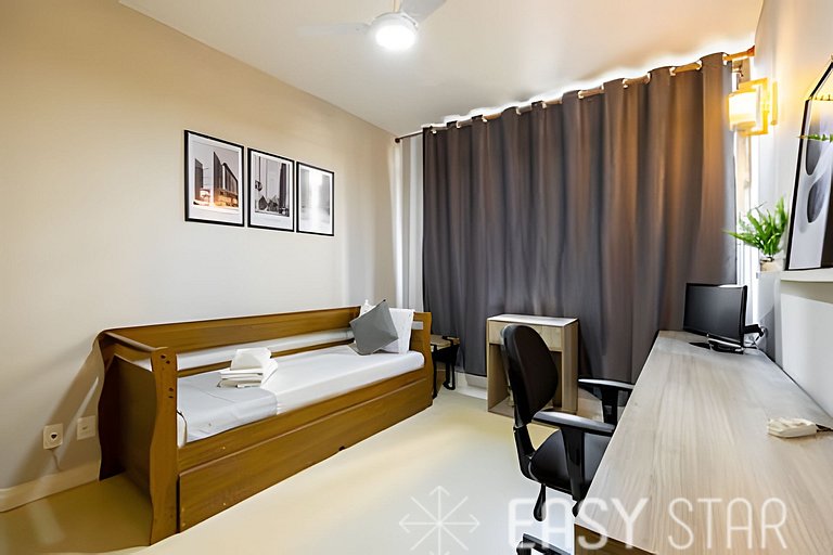 Easy Star - Charmoso apto 2 dorms ao lado da Av. Paulista -