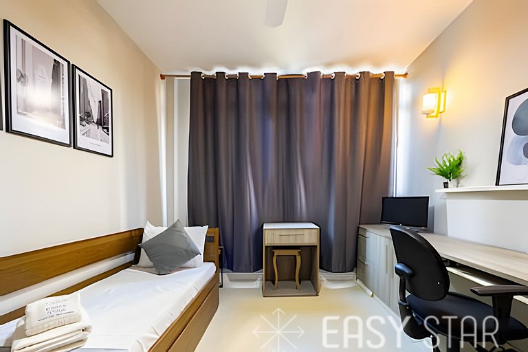 Easy Star - Charmoso apto 2 dorms ao lado da Av. Paulista -