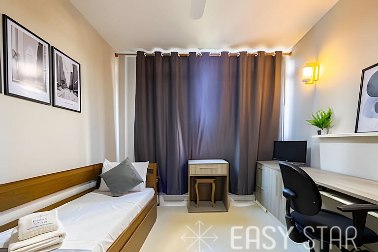 Easy Star - Charmoso apto 2 dorms ao lado da Av. Paulista -