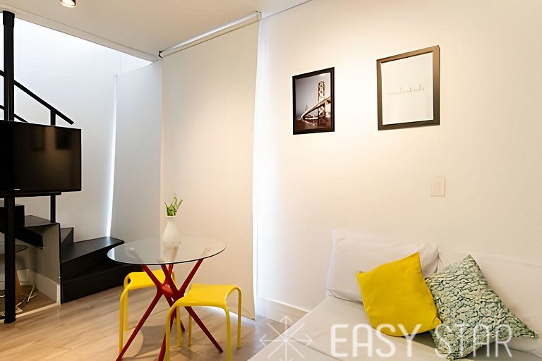 Easy Star - Charmoso duplex C/vaga na Vila Olimpia - KV01I