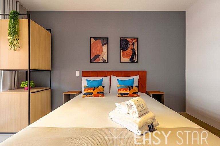 Easy Star - Belo studio com varanda em Perdizes - KW01I