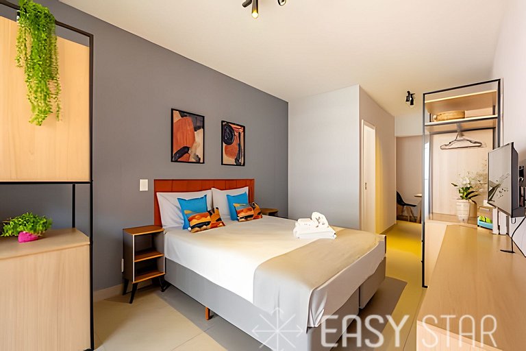 Easy Star - Belo studio com varanda em Perdizes - KW01I