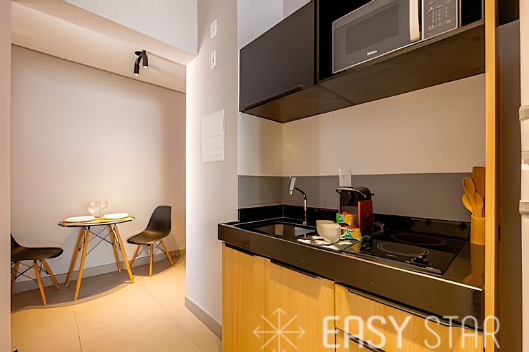 Easy Star - Belo studio com varanda em Perdizes - KW01I