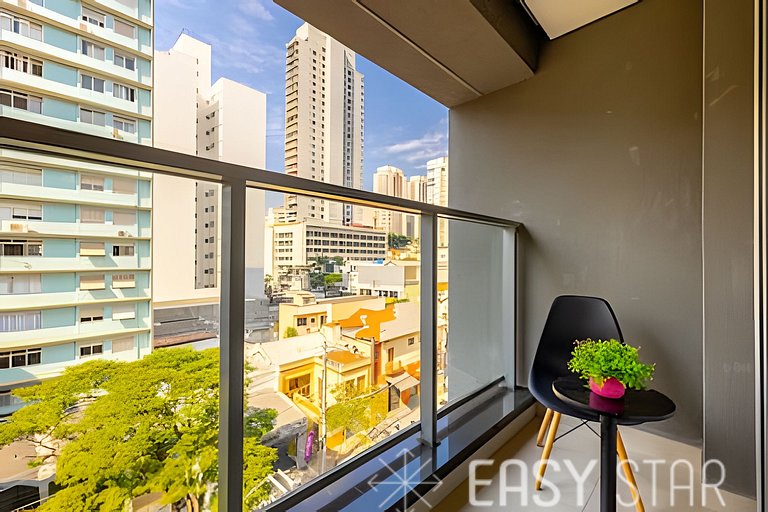 Easy Star - Belo studio com varanda em Perdizes - KW01I