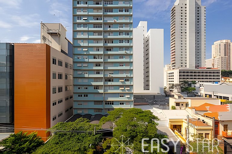 Easy Star - Belo studio com varanda em Perdizes - KW01I