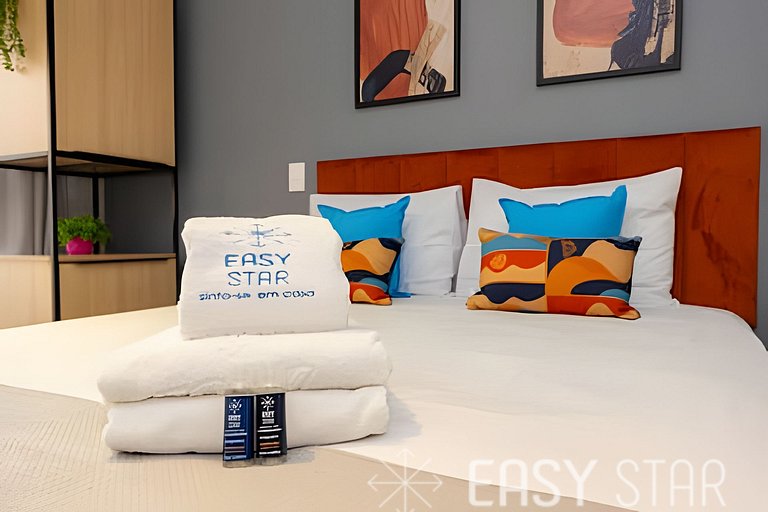 Easy Star - Belo studio com varanda em Perdizes - KW01I