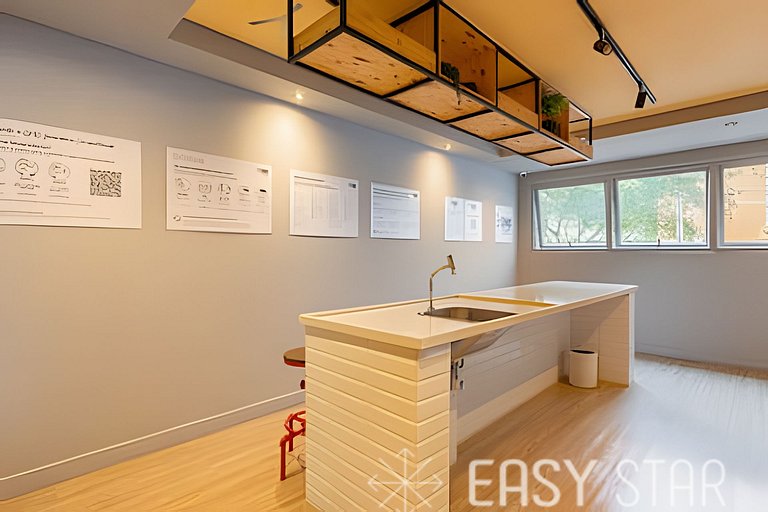 Easy Star - Belo studio com varanda em Perdizes - KW01I