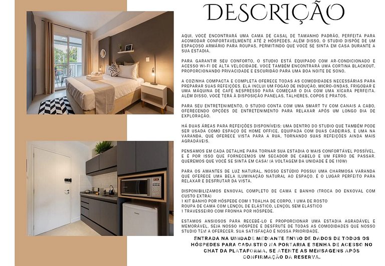 Easy Star - Studio aconchegante na Vila Mariana - ET02H