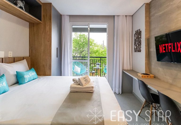 Easy Star - Lindo Studio próx.Metrô Ana Rosa - LN02H