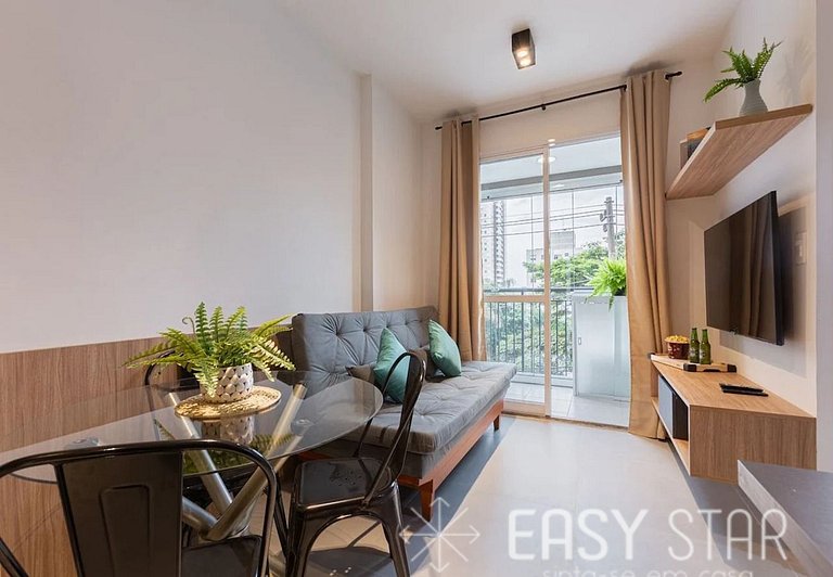 Easy Star - Lindo Apto de 1 Dorm. na Vila Mariana - EO01H