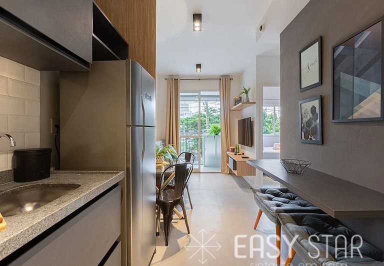 Easy Star - Lindo Apto de 1 Dorm. na Vila Mariana - EO01H