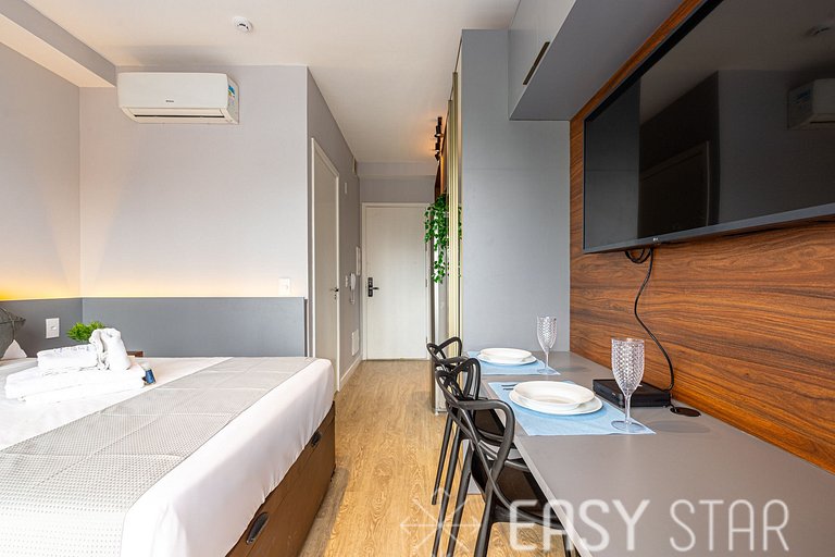 Easy Star - Lindo studio com Brooklin - BU01I