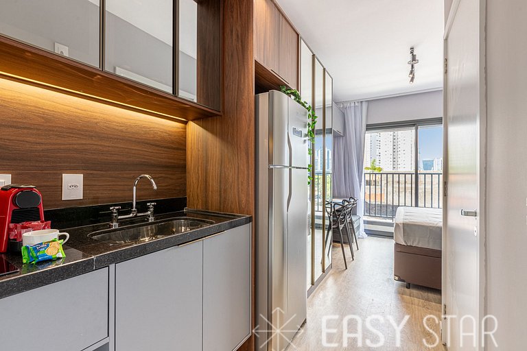 Easy Star - Lindo studio com Brooklin - BU01I