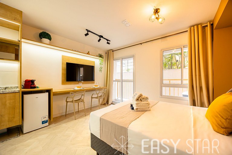 Easy Star - Aconchegante studio na charmosa Pinheiros - JT02