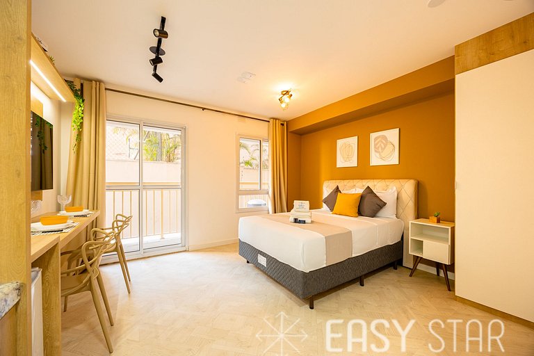 Easy Star - Aconchegante studio na charmosa Pinheiros - JT02