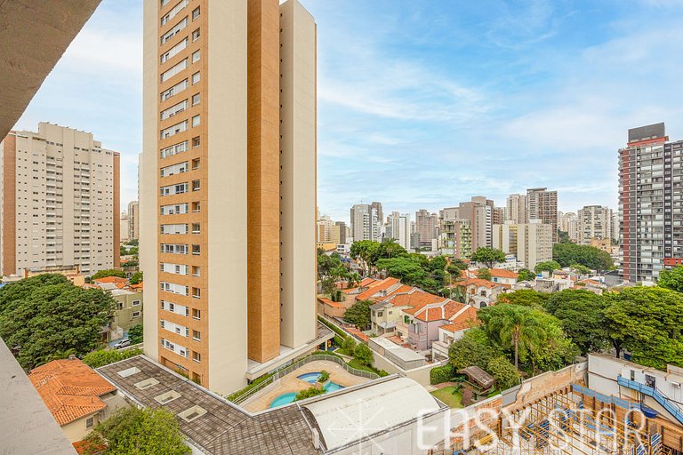 Studio com vista livre em Perdizes