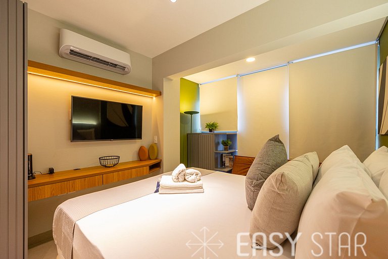 Studio com vista livre em Perdizes