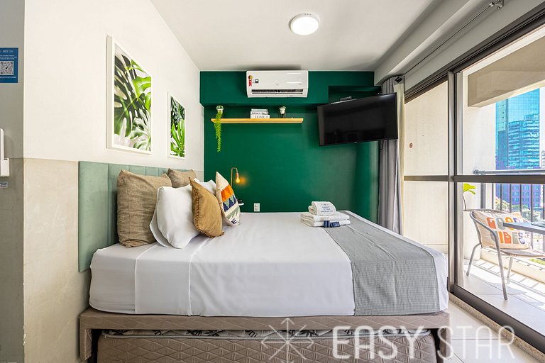 Easy Star - Lindo studio no coração de Moema - IP01H