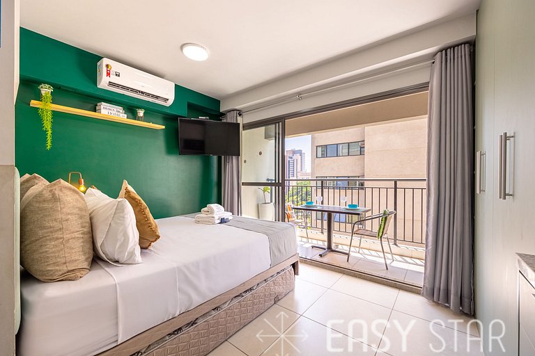 Easy Star - Lindo studio no coração de Moema - IP01H