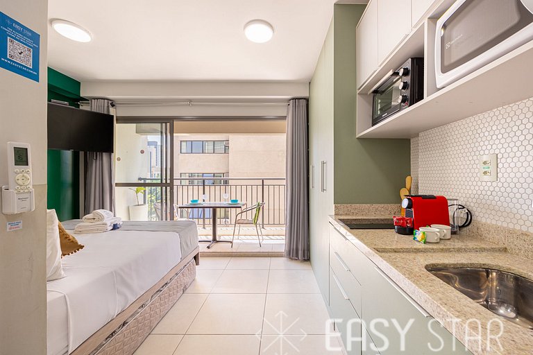 Easy Star - Lindo studio no coração de Moema - IP01H