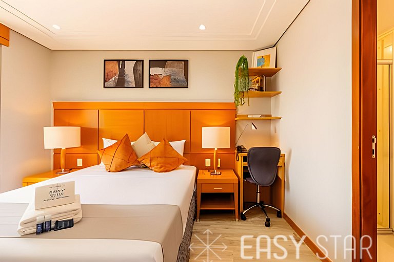 Easy Star - Encantador Flat c/ Estacionamiento en el Corazón