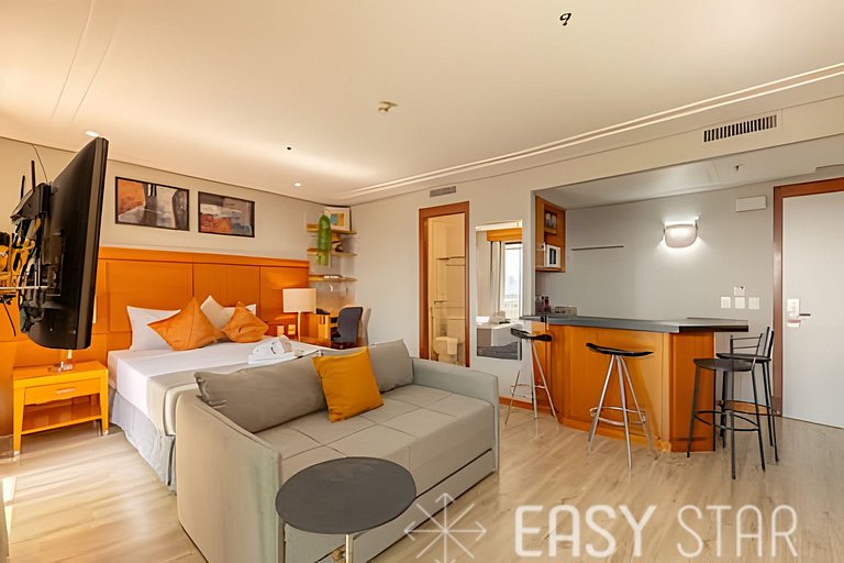 Easy Star - Encantador Flat c/ Estacionamiento en el Corazón