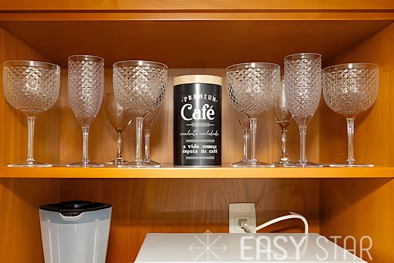 Easy Star - Charmoso flat C/vaga no coração do itaim Bibi -