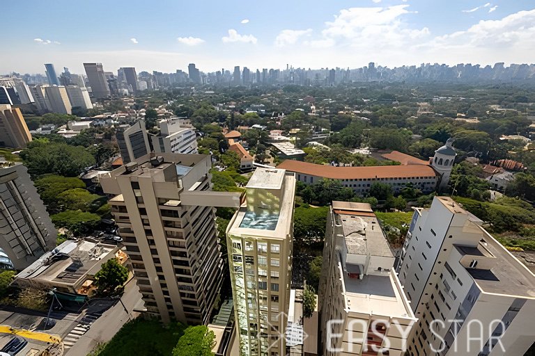 Easy Star - Charmoso flat C/vaga no coração do itaim Bibi -