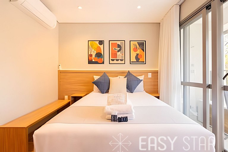 Easy – Bello estudio en el corazón de Novo Brooklin – LS01I