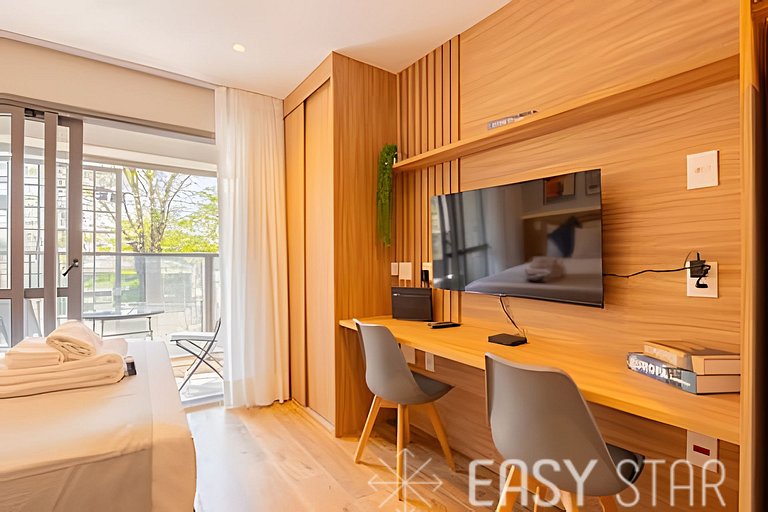 Easy – Bello estudio en el corazón de Novo Brooklin – LS01I