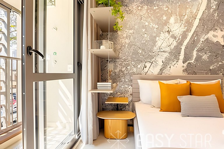 Easy Star - Fabuloso studio no Novo Brooklin - LT01I