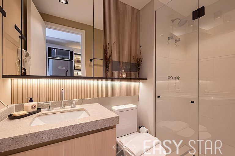 Easy Star - Fabuloso studio no Novo Brooklin - LT01I