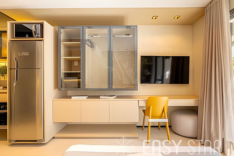 Easy Star - Fabuloso studio no Novo Brooklin - LT01I