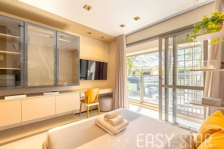 Easy Star - Fabuloso studio no Novo Brooklin - LT01I