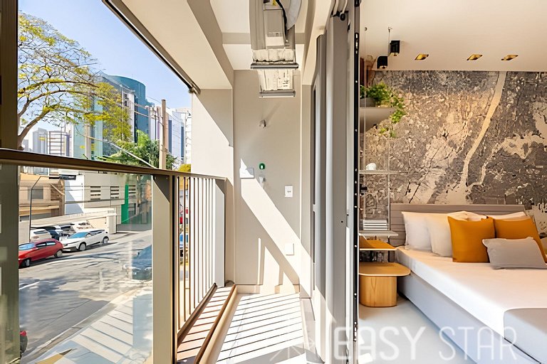 Easy Star - Fabuloso studio no Novo Brooklin - LT01I