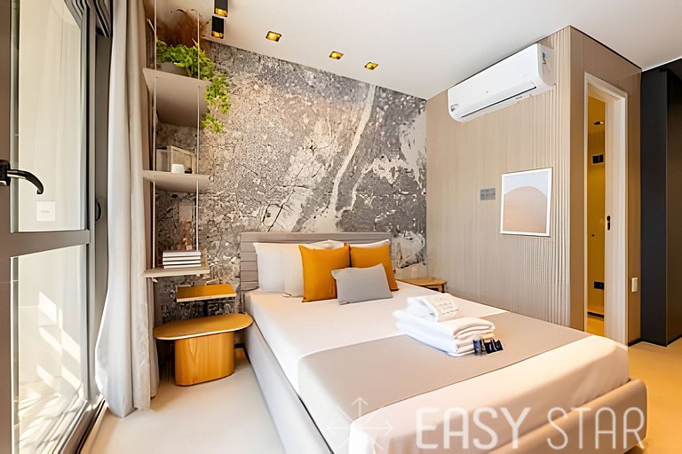 Easy Star - Fabuloso studio no Novo Brooklin - LT01I