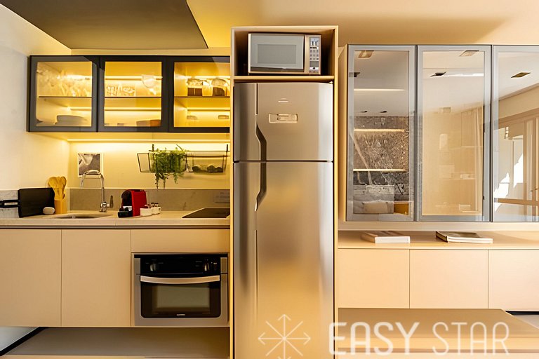 Easy Star - Fabuloso studio no Novo Brooklin - LT01I