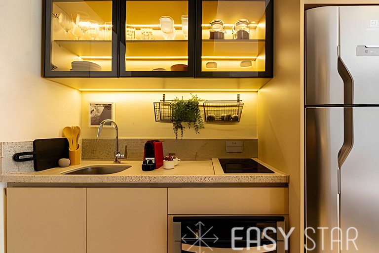 Easy Star - Fabuloso studio no Novo Brooklin - LT01I